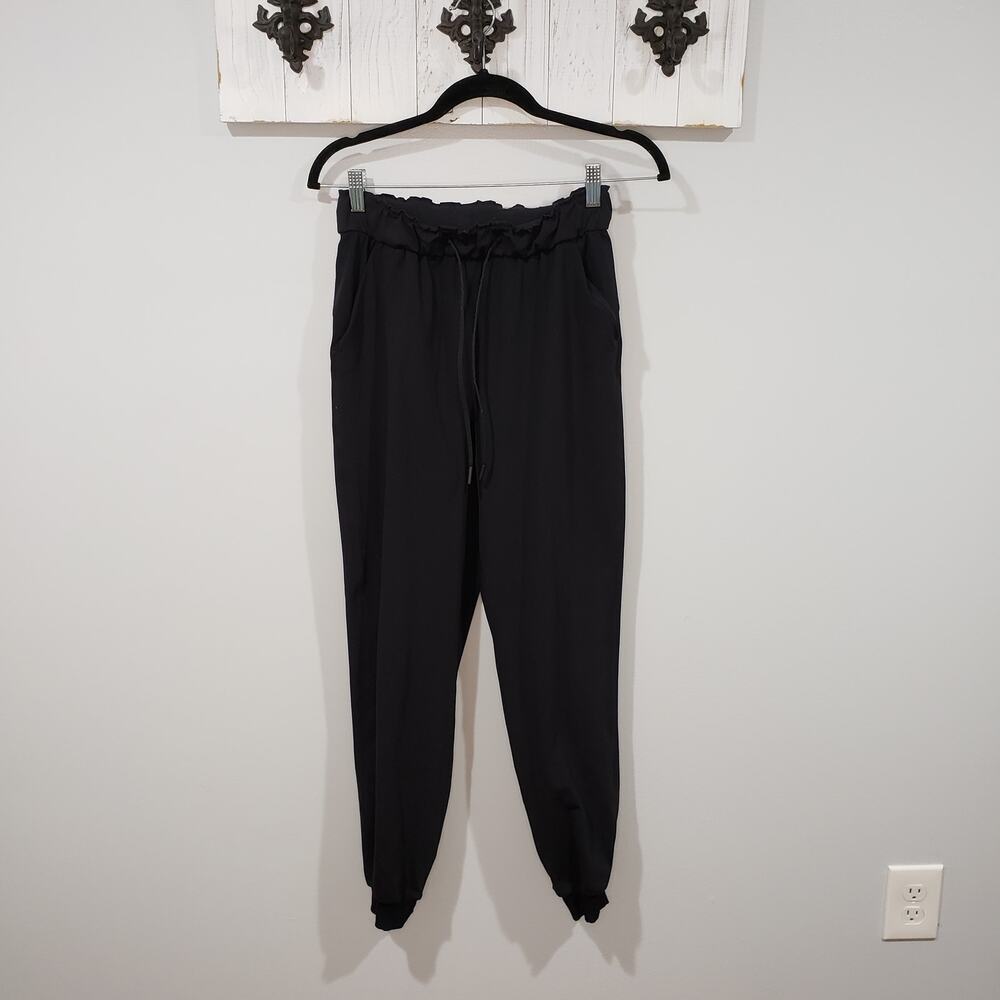 Lululemon Keep Moving Jogger Womens 4 Black High Rise Stretch Pants